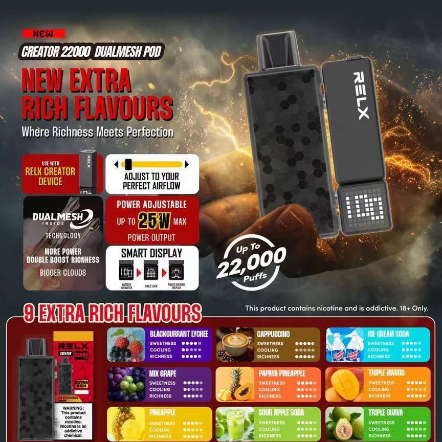 RELX Creator 悅刻積木 22000 口推薦|三顆加 100 送主機|台灣現貨 2 悅刻積木電子煙 RELX Creator 22000口 (三顆加100送Creator 主機) 台灣現貨|RELX Creator 悅刻積木 22000 口推薦|三顆加 100 送主機|台灣現貨